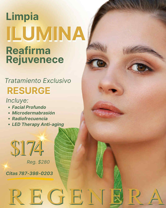 RESURGE Tratamiento más completo limpia, reafirma y regenera tu piel ¡OFERTA!
